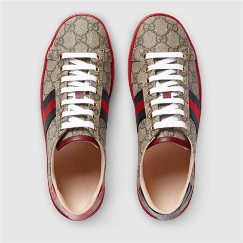 gucci common gg supreme low top sneaker|Gucci ace gg suede sneakers.